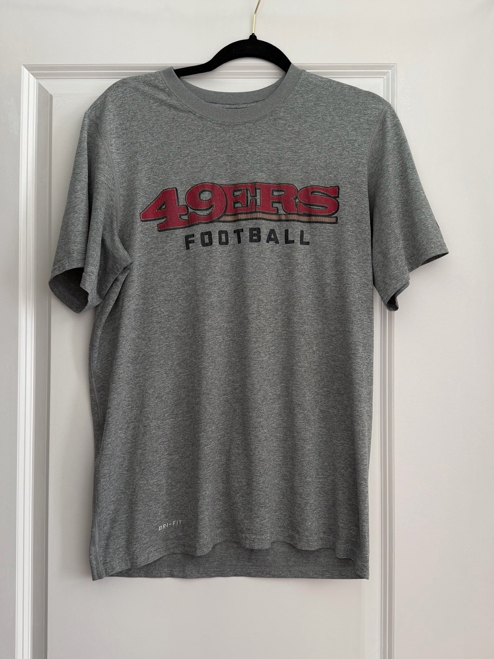 Nike Grey 49ERS Football Short Sleeve Tee